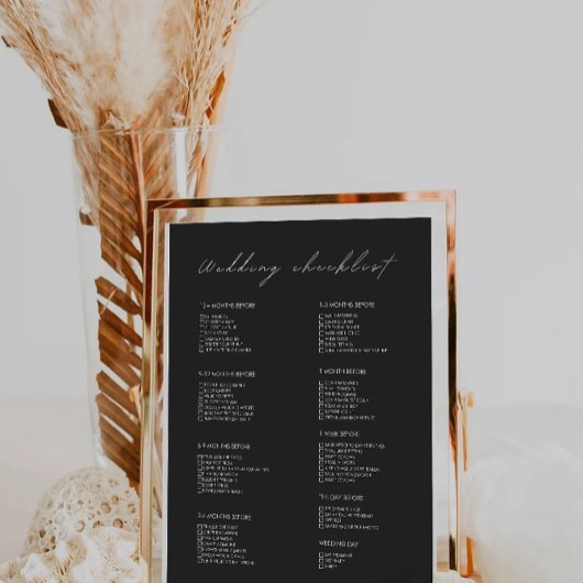12 maanden Black Wedding Checklist