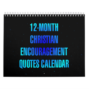 12 maanden christelijke aanmoedigingscitaten kalender