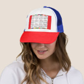 12 maanden kalender van het jaar 2025 trucker pet (In situ)
