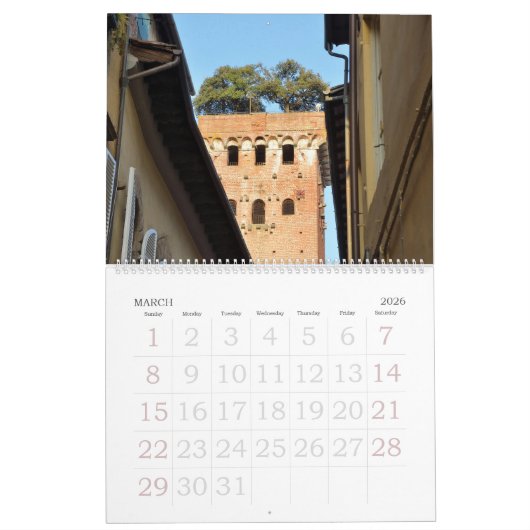 12 maanden Lucca, Italië fotokalender Kalender (Mar 2026)