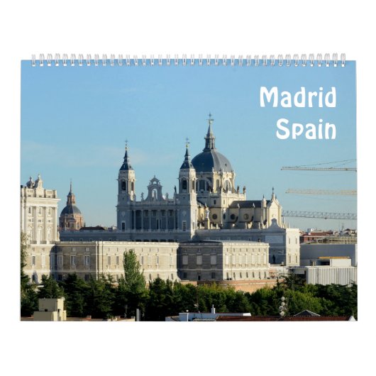 12 maanden Madrid, Spanje fotokalender Kalender (Hoes)