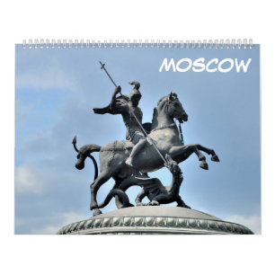 12 maanden Moskou, Rusland Kalender