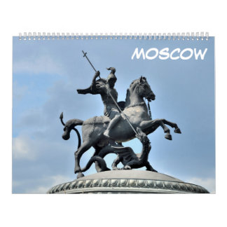 12 maanden Moskou, Rusland Kalender
