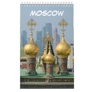 12 maanden Moskou, Rusland Kalender