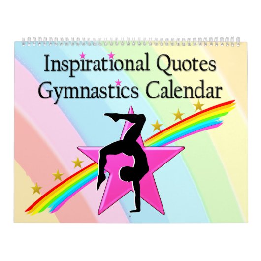 12 MAANDEN RAINBOWS GYMNAST QUOTE KALENDER (Hoes)