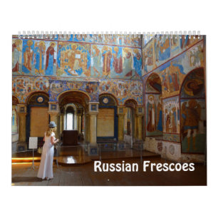 12 maanden Russisch frescoes Fotokalender Kalender