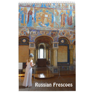 12 maanden Russisch frescoes Fotokalender Kalender