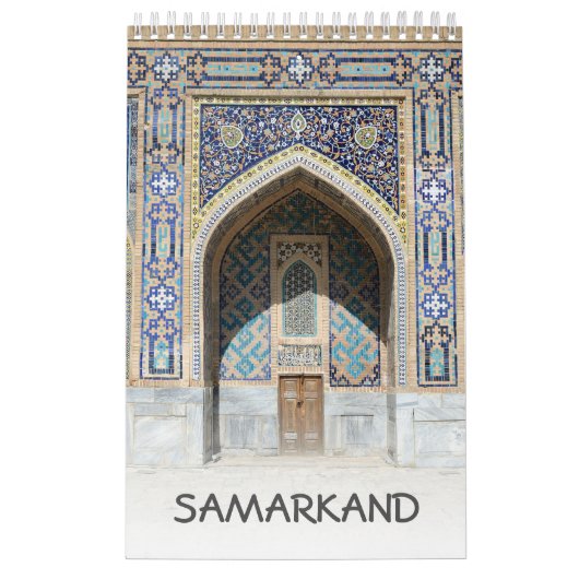 12 maanden Samarkand, Oezbekistan Kalender (Hoes)