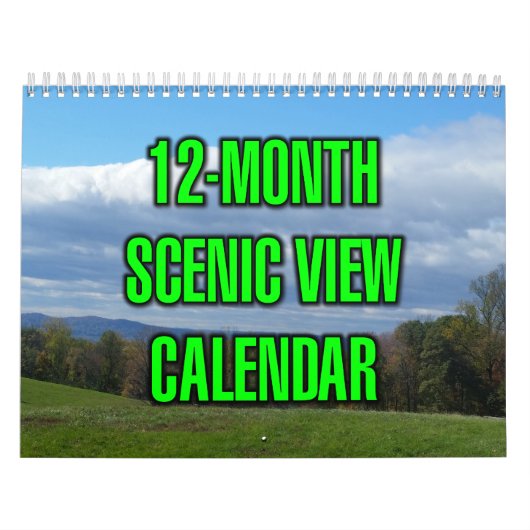 12-Maanden Schitterend Uitzicht Kalender (Hoes)