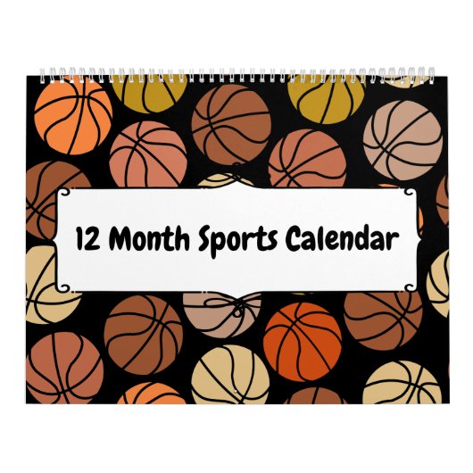 12 maanden sportkalender kalender (Hoes)