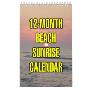 12-Maanden Strand Zonsopgang Kalender