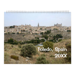 12 maanden Toledo, Spanje wandkalender Kalender