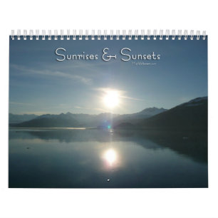 12 maanden zonsopgangen en zonsondergangen, 1e edi kalender