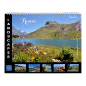 12-maandenkalender van het Franse landschap Kalender (Hoes)