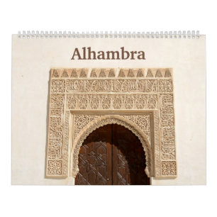 12-maands Alhambra & Generalife Wall Agenda Kalender