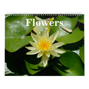 12-maands bloemen wandkalender kalender
