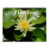 12-maands bloemen wandkalender kalender (Hoes)