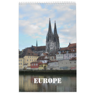 12-maands Europa Wall Agenda Kalender