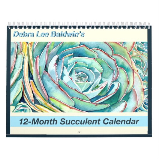12-maands Succulent Kalender door Debra Lee Baldwi (Hoes)