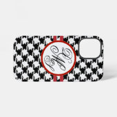 12 Mini Coque iphone Houndstooth personnalisé (Verso Horizontal)