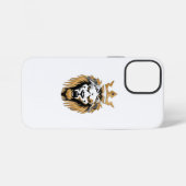 12 Mini "Royal Lion Coque iphone - Gras et Majestic Design (Verso Horizontal)