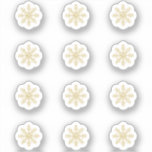 12 Mini Stickers Flèche-Neige Or<br><div class="desc">Belle photographie et dessins animés</div>
