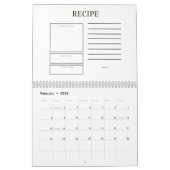 12 mois 2026 Calendrier des cartes de recettes (Feb 2026)