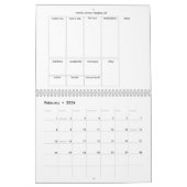 12 mois 2026 Calendrier Grocery Shopping Tracker (Feb 2026)