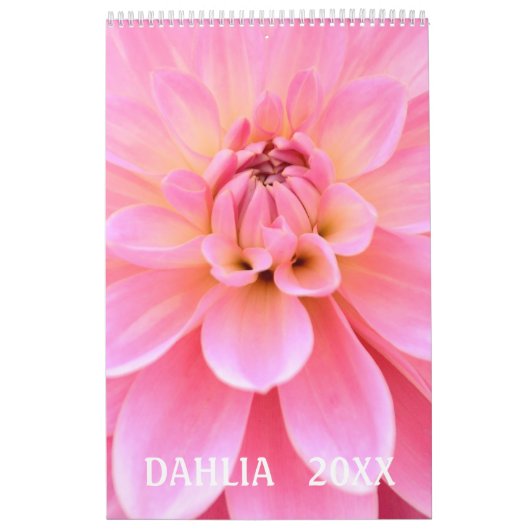 12 mois beau calendrier photo Dahlia (Protection)