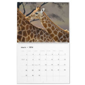 12 mois calendrier girafe (Mar 2026)