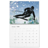 12 mois de Sports 2024 Calendrier (Jan 2026)