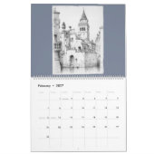 12 mois Images du calendrier de Venise (Feb 2027)