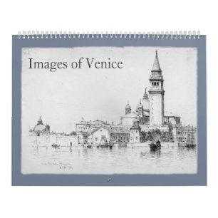 12 mois Images du calendrier de Venise