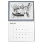 12 mois Images du calendrier de Venise (Mar 2027)