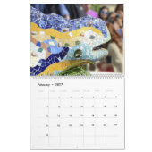 12 mois Park Guell, calendrier photo de Barcelone (Feb 2027)