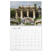 12 mois Park Guell, calendrier photo de Barcelone (Jan 2027)