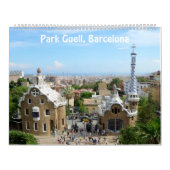 12 mois Park Guell, calendrier photo de Barcelone (Protection)