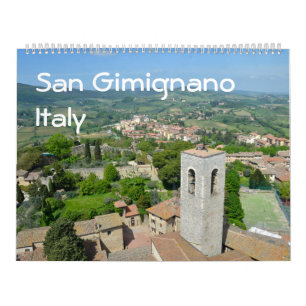 12 mois San Gimignamo, Italie Calendrier photo