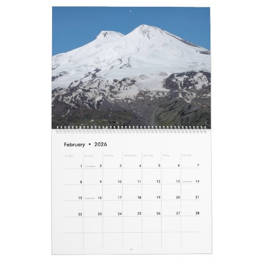 12 mois Voyage Russie : Calendrier du Caucase (Feb 2026)