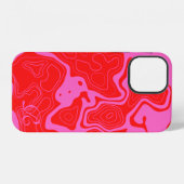 12 Monographie rose moderne Coque-Mate coque iphone (Verso Horizontal)