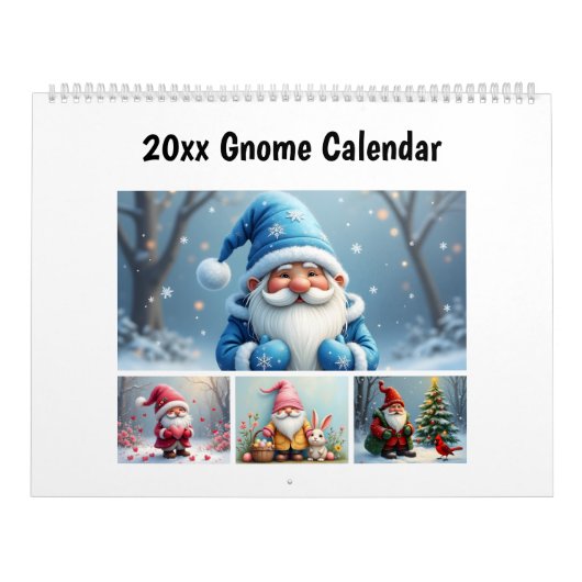 12 Month Gnome  Kalender (Hoes)