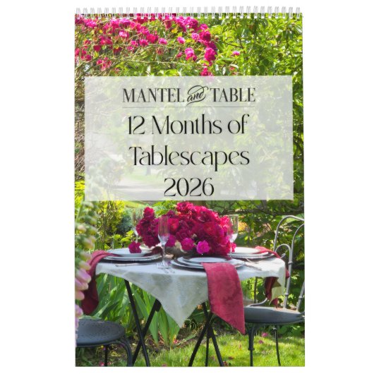 12 Months of Beautiful Tablescapes 2026 Kalender (Hoes)