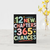 12 New Chapters 365 Chances Insrational Quote For Kaart (Gele Bloem)