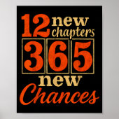 12 New Chapters 365 Chances Motivational Poster (Voorkant)