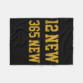 12 New Chapters 365 New Chances Happy New Year Par Fleece Deken (Voorkant (Horizontaal))