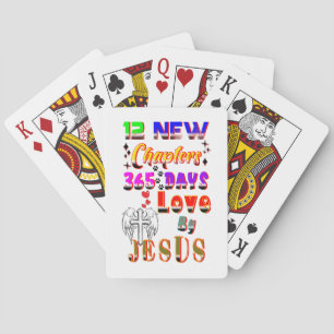 12 nieuwe hoofdstukken 365 dagen liefde door Jezus Pokerkaarten