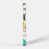 12 Oiseaux musicaux colorés coque iphone (Côté droit)