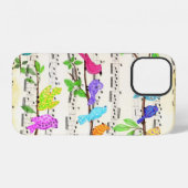12 Oiseaux musicaux colorés coque iphone (Verso Horizontal)