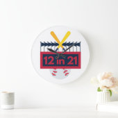 12 op 21 honkbal grote klok (Huis)