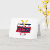 12 op 21 honkbal kaart (Gele Bloem)